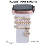 Suitable for Apple Watch Decorative Ring Love Pendant Decorative Buckle Original Design Watch Strap