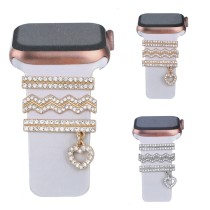 Suitable for Apple Watch Decorative Ring Love Pendant Decorative Buckle Original Design Watch Strap