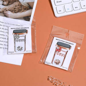 Diamond inlay is suitable for Apple Watch silicone strap decoration ring buckle Apple Watch strap