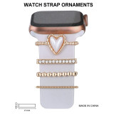 Suitable for Apple Watch Silicone Strap Decorative Ring Nail Diamond Alloy rhinestone