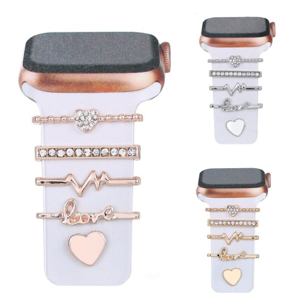 Suitable for Apple Watch Decorative Rings, Universal Smart Decorative Buckles, Decorative Nails, Butterfly Buckles