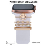 Suitable for Apple Watch Silicone Strap Decorative Ring Nail Diamond Alloy rhinestone