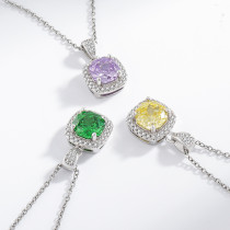 Millennium Rose Cut Princess Convenience Set Octagonal Ring Earnail Necklace