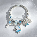 Bracelet Pearl Butterfly Love Multi Element Hello Kitty Large Hole Pearl Bracelet