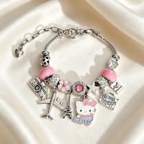 DIY bead bracelet, airplane tower, luggage, camera pendant, niche accessory