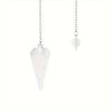 Natural Crystal Hexagonal Cone Pink Crystal Tiger Eye Spirit Pendant Natural Crystal Stone Cone Pendant DIY Crystal Pendant