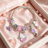 Bracelet Pearl Butterfly Love Multi Element Hello Kitty Large Hole Pearl Bracelet