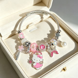 Bracelet Pearl Butterfly Love Multi Element Hello Kitty Large Hole Pearl Bracelet
