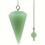 Natural Crystal Hexagonal Cone Pink Crystal Tiger Eye Spirit Pendant Natural Crystal Stone Cone Pendant DIY Crystal Pendant