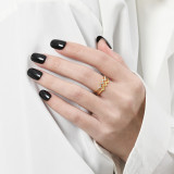 S925 Double layered Heart Lightning Diagram Set Zircon Ring Female Food Ring