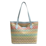 Large capacity ethnic style crossbody bag for women with wide shoulder straps, single shoulder tote bag for leisure travel