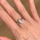 Horse Eye Soft Chain Diamond Ring Detachable Ring One Piece Hair Replacement Geometric Line