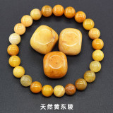 Natural Crystal Agate Raw Stone Single Circle Bracelet Natural Stone Men's and Women's Beaded Bracelet