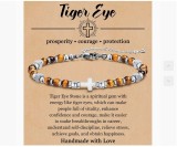 4MM Bohemian style couple bracelet, natural stone bead powder, zebra turquoise graduation season bracelet