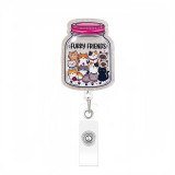 Cat-themed fun elastic closure cartoon decorative document folder CAT pull-tab pendant