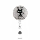 Cat-themed fun elastic closure cartoon decorative document folder CAT pull-tab pendant