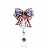 Brogue Knot Series Fun Snap Fastener Sparkling Stretch Clasp ID Card Holder Decorative Pin