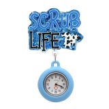 Nurse doctor Yilakou glittering powder elastic badge pendant creative name tag pocket watch