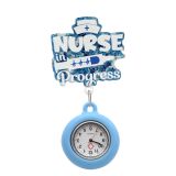 Nurse doctor Yilakou glittering powder elastic badge pendant creative name tag pocket watch