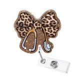 Brogue Knot Series Fun Snap Fastener Sparkling Stretch Clasp ID Card Holder Decorative Pin
