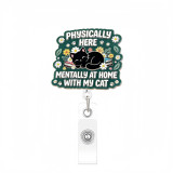 Cat-themed fun elastic closure cartoon decorative document folder CAT pull-tab pendant
