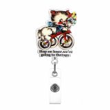 Cat-themed fun elastic closure cartoon decorative document folder CAT pull-tab pendant