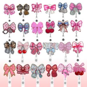 Brogue Knot Series Fun Snap Fastener Sparkling Stretch Clasp ID Card Holder Decorative Pin