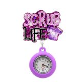 Nurse doctor Yilakou glittering powder elastic badge pendant creative name tag pocket watch
