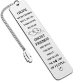 Stainless steel bookmark inspirational creative engraved bookmark Thanksgiving Christmas colleagues friends gifts