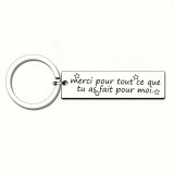 Titanium Steel Personalized Cute Engraved Keychain - Valentine's Day, Christmas, Gratitude, Motivation, and Appreciation Gifts