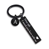 Autumn Keychains keychain letter pattern inspirational boyfriend scanning pendant gift