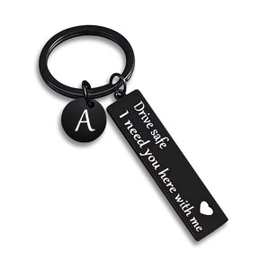 Autumn Keychains keychain letter pattern inspirational boyfriend scanning pendant gift