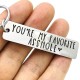 Titanium Steel Personalized Cute Engraved Keychain - Valentine's Day, Christmas, Gratitude, Motivation, and Appreciation Gifts