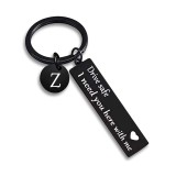 Autumn Keychains keychain letter pattern inspirational boyfriend scanning pendant gift