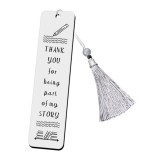 Stainless steel bookmark inspirational creative engraved bookmark Thanksgiving Christmas colleagues friends gifts