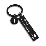 Autumn Keychains keychain letter pattern inspirational boyfriend scanning pendant gift