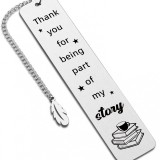 Stainless steel bookmark inspirational creative engraved bookmark Thanksgiving Christmas colleagues friends gifts