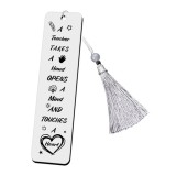 Stainless steel bookmark inspirational creative engraved bookmark Thanksgiving Christmas colleagues friends gifts