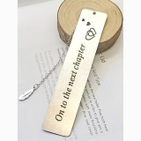 Stainless steel bookmark inspirational creative engraved bookmark Thanksgiving Christmas colleagues friends gifts