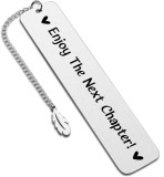Stainless steel bookmark inspirational creative engraved bookmark Thanksgiving Christmas colleagues friends gifts