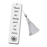 Stainless steel bookmark inspirational creative engraved bookmark Thanksgiving Christmas colleagues friends gifts