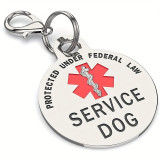 Double Snake Staff Pendant Medical Logo Snake Staff Stainless Steel Keychain Hanging