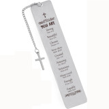 Stainless steel bookmark inspirational creative engraved bookmark Thanksgiving Christmas colleagues friends gifts