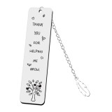 Stainless steel bookmark inspirational creative engraved bookmark Thanksgiving Christmas colleagues friends gifts