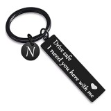 Autumn Keychains keychain letter pattern inspirational boyfriend scanning pendant gift