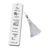 Stainless steel bookmark inspirational creative engraved bookmark Thanksgiving Christmas colleagues friends gifts