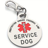 Double Snake Staff Pendant Medical Logo Snake Staff Stainless Steel Keychain Hanging