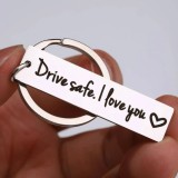 Titanium Steel Personalized Cute Engraved Keychain - Valentine's Day, Christmas, Gratitude, Motivation, and Appreciation Gifts