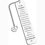 Stainless steel bookmark inspirational creative engraved bookmark Thanksgiving Christmas colleagues friends gifts