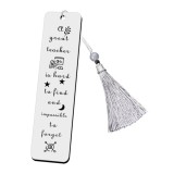 Stainless steel bookmark inspirational creative engraved bookmark Thanksgiving Christmas colleagues friends gifts